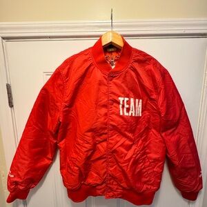 Justin Bieber Purpose Stadium Tour Jacket Red Team Bieber 2017 Concert Merch M